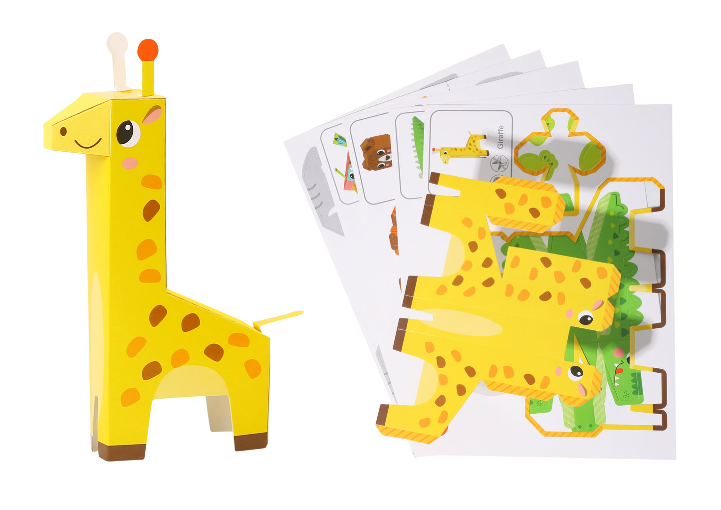 WOOPIE ART&FUN Kūrybinis rinkinys Origami 3D: 10 gyvūnėlių (Pasidaryk pats)