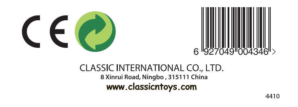 CLASSIC WORLD Medinė Raidė H vaikams – lavinamasis žaislas