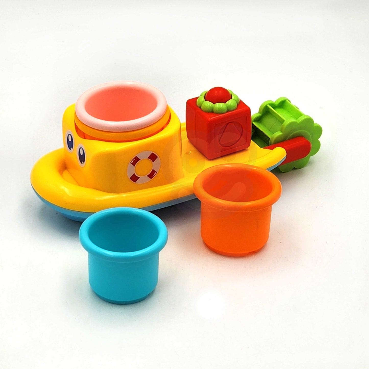WOOPIE BABY Vandens žaislų rinkinys: laivas, banginis ir perpylimo puodeliai, perpylimo puodeliai – vaizdas 4