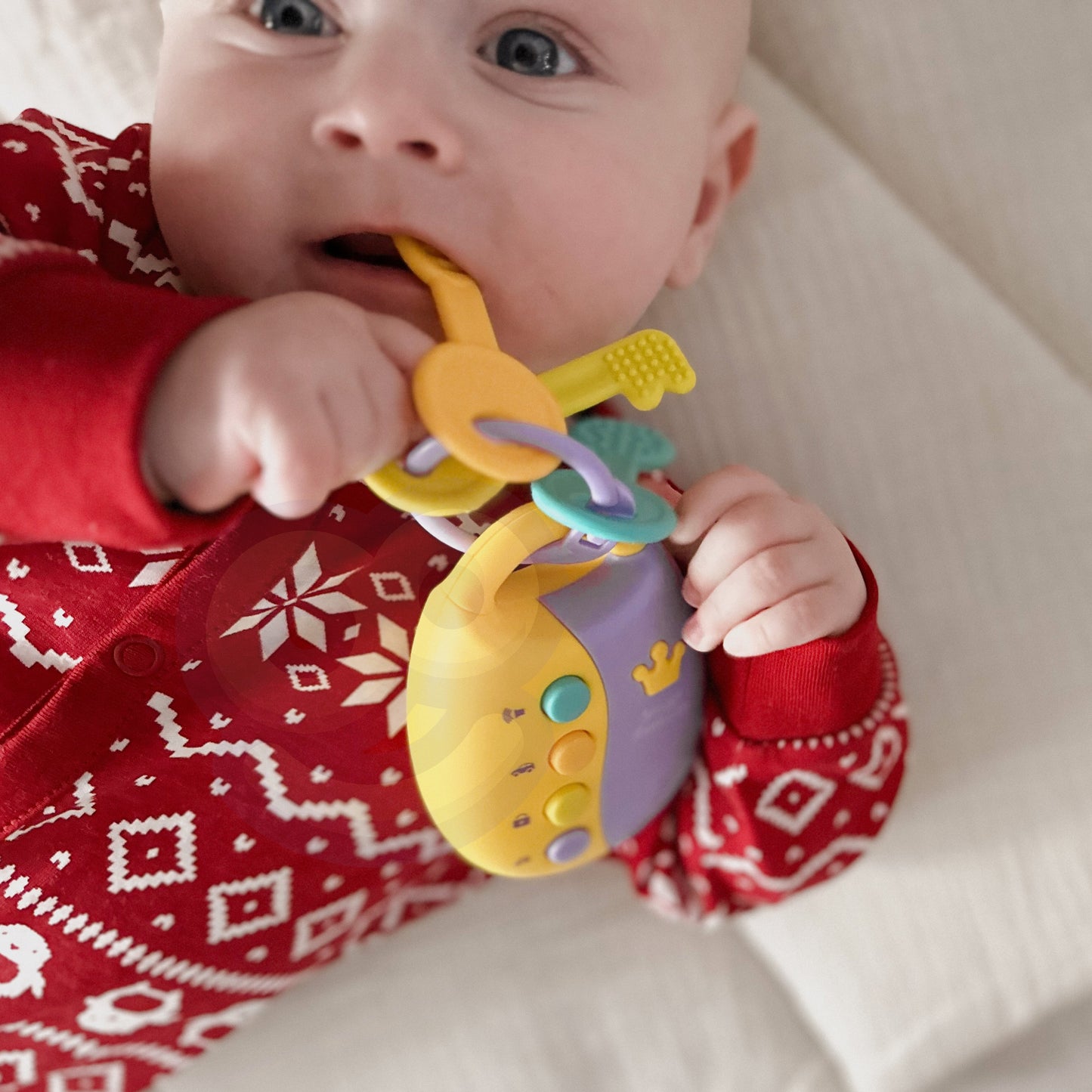 WOOPIE BABY Interaktyvūs Automobiliniai Raktai su Pulteliu 2-in-1 Kąstukas