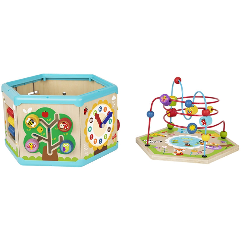 TOOKY TOY Interaktyvi Montessori medinė dėlionė