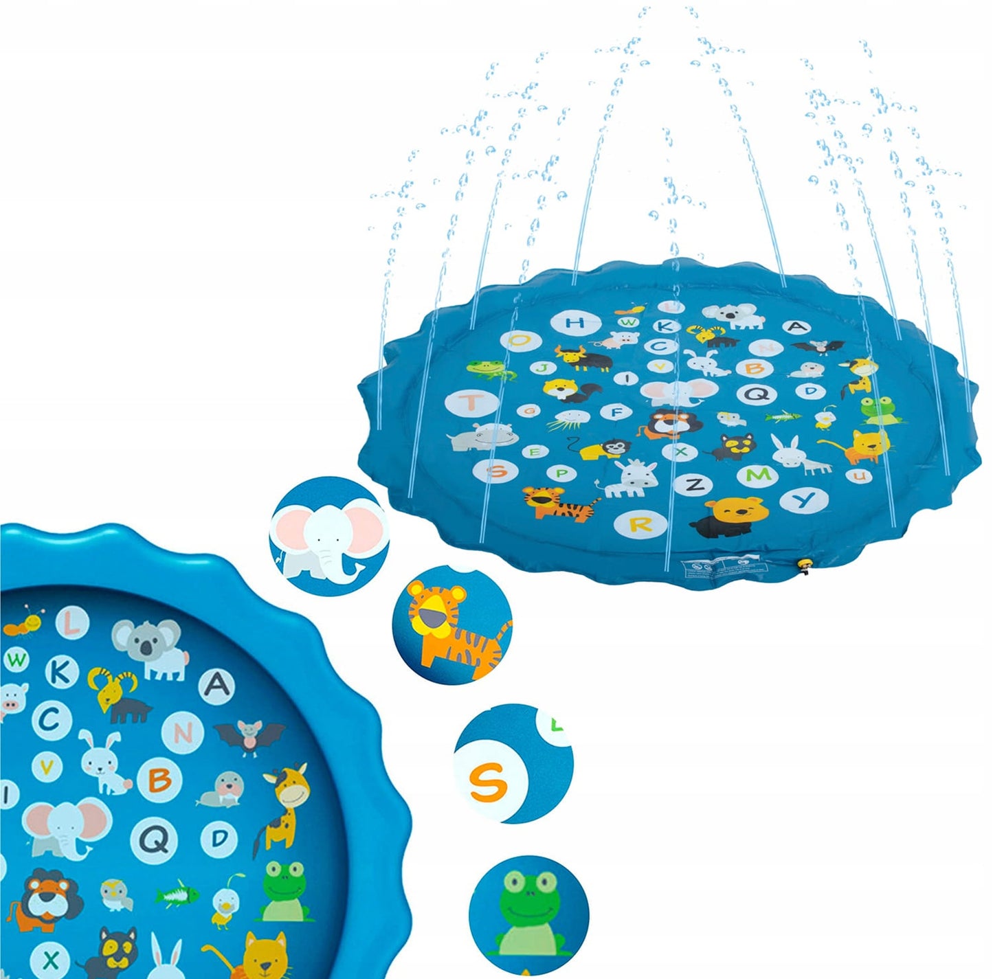 WOOPIE Vandens fontano kilimėlis su purkštuku – vaizdas 4