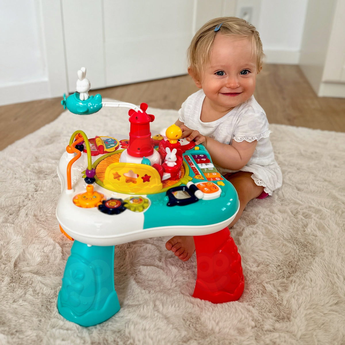 WOOPIE BABY 2in1 interaktyvus edukacinis staliukas su pianinu