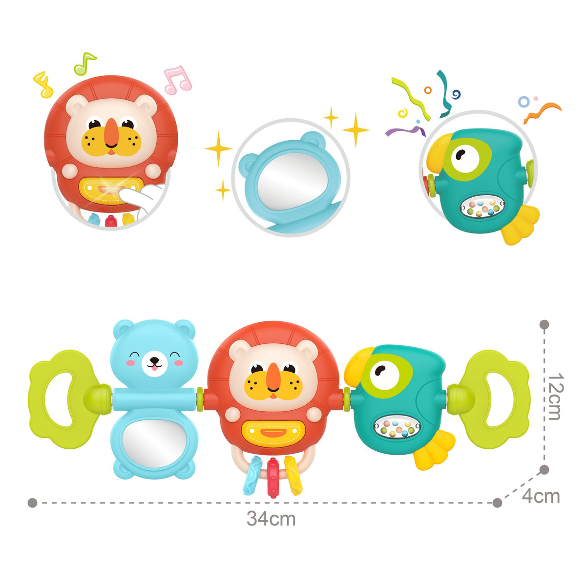 WOOPIE BABY Sensorinis Pakabukas Lovytei ir Vežimėliui 6m+