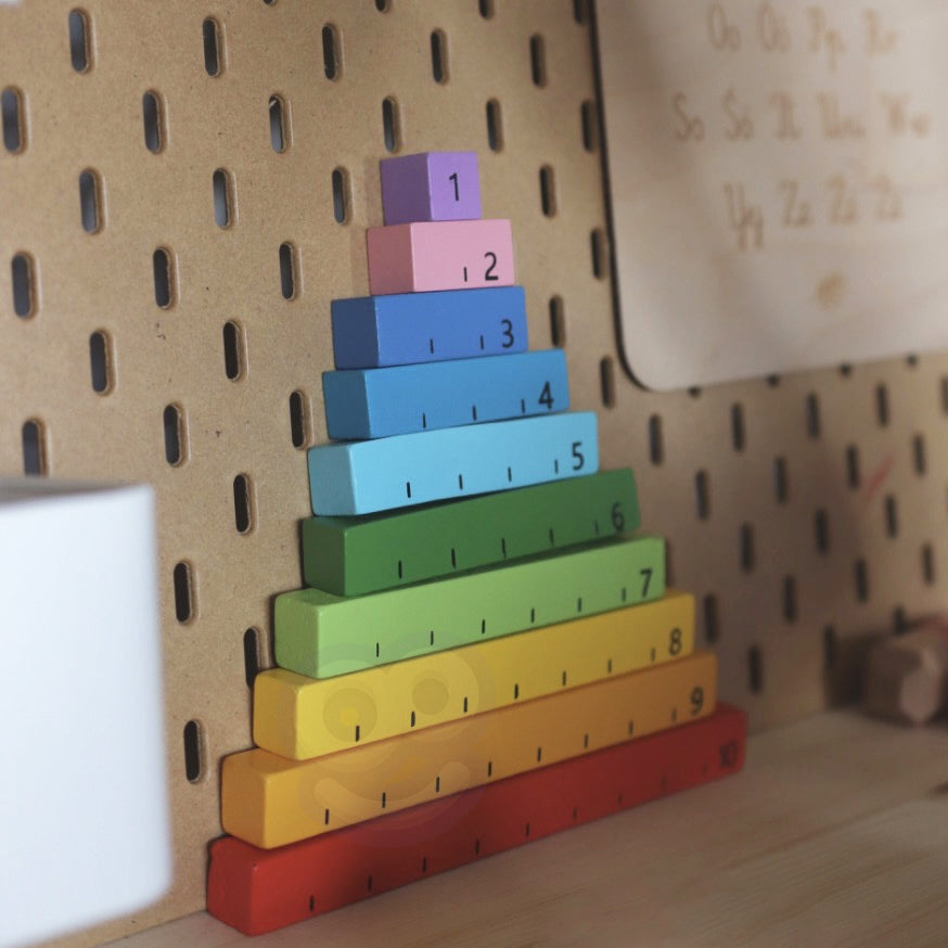 Tooky Toy edukacinis Montessori rinkinys 6in1: dėlionė, skaitliukai ir orų lenta, vaikams nuo 3 metų – vaizdas 10
