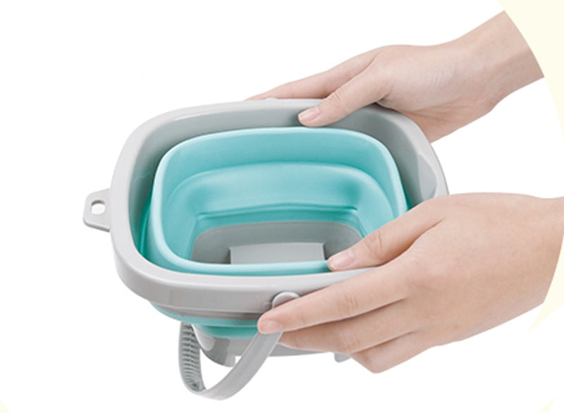 WOOPIE Sulankstomas kibirėlio rinkinys su grėbliuku ir kastuvėliu, mėlynas – vaizdas 4