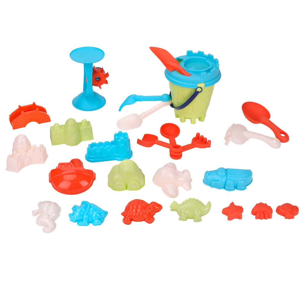 WOOPIE didelis smėlio rinkinys, 25 vnt, detalesnė komplektacija – vaizdas 3