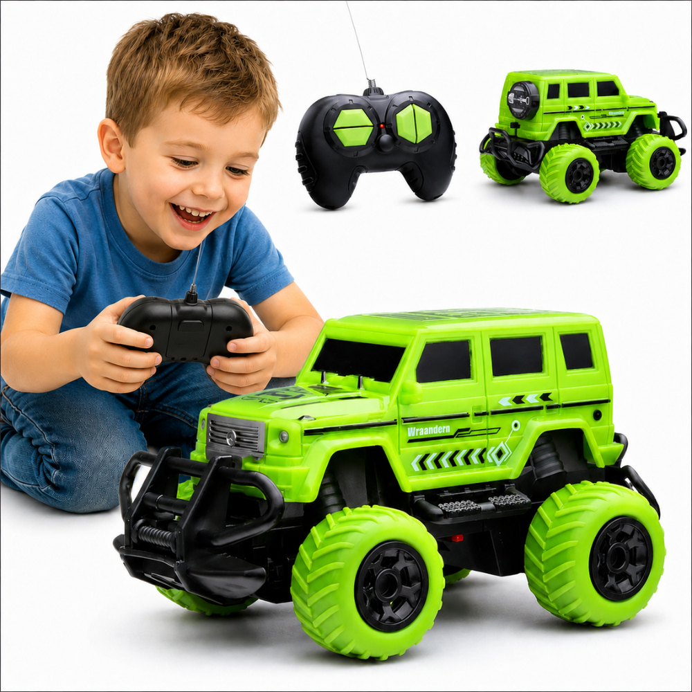 WOOPIE RC Jeep Tereninis Automobilis su LED Valdomas Pulteliu