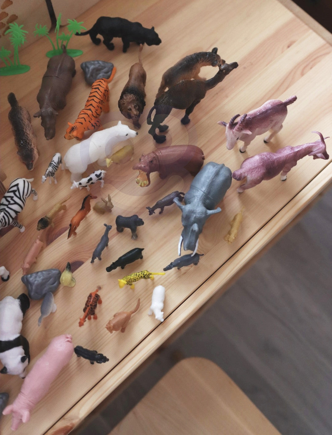 WOOPIE Gyvūnų Figūrėlių Rinkinys XXL 58 vnt.