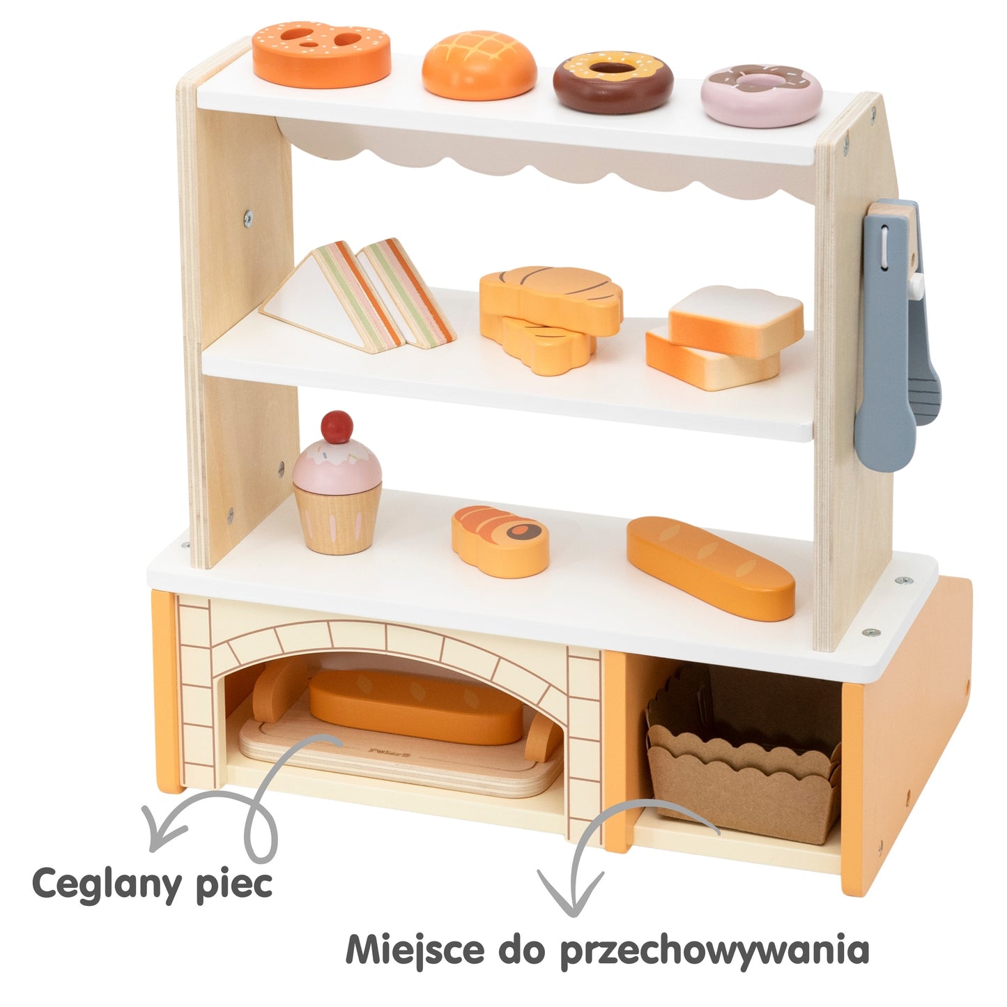 VIGA Medinė Mini Kepykla – Vaidmenų Žaidimas 16 Priedų Rinkinys