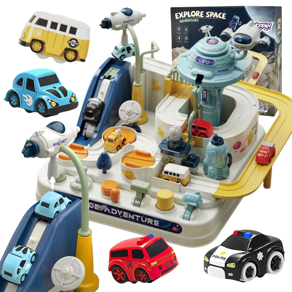 WOOPIE Interaktyvi trasa automobiliams „Kosminis nuotykis“ – pagrindinis vaizdas