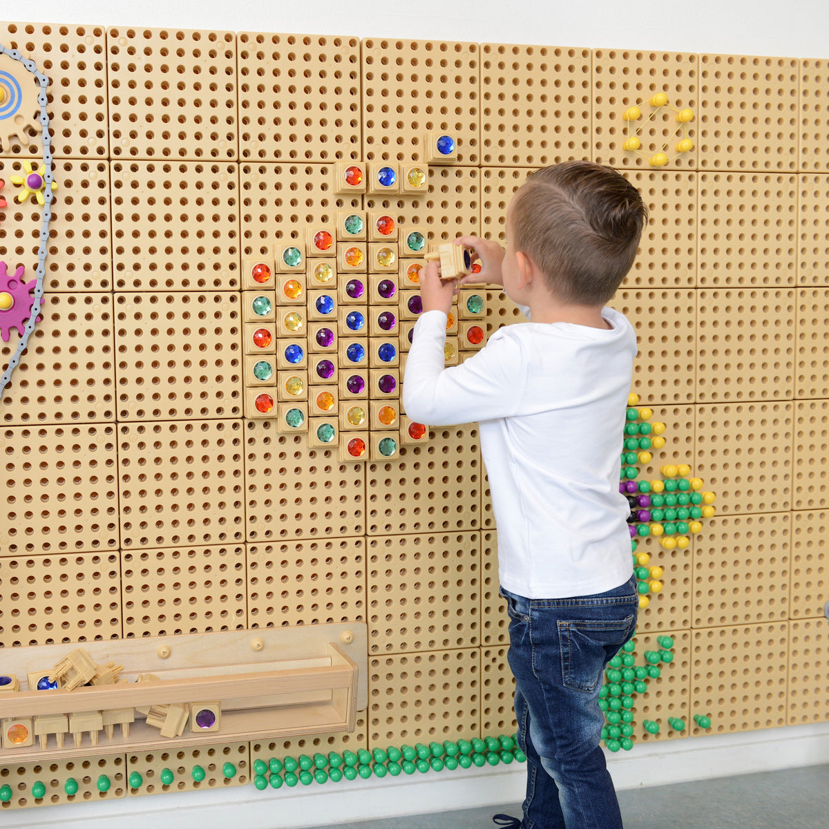 MASTERKIDZ Akriliniai spalvoti deimantukai STEM lentai, 72 vnt.