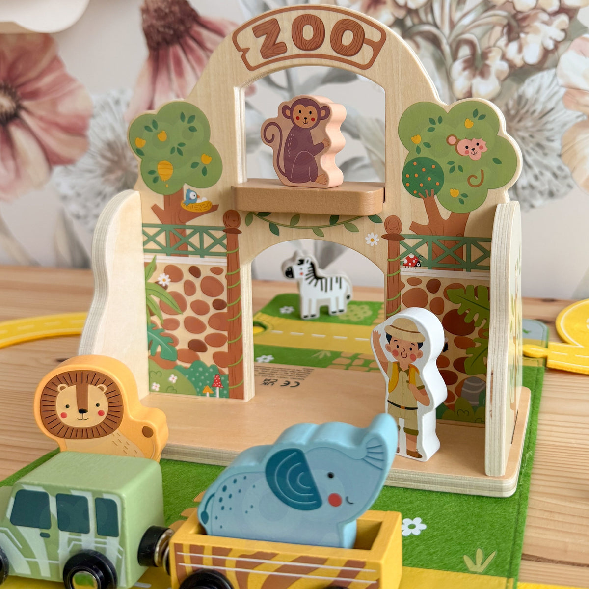 TOOKY TOY Mini Zoologijos Sodo Rinkinys Kelioninis Krepšys