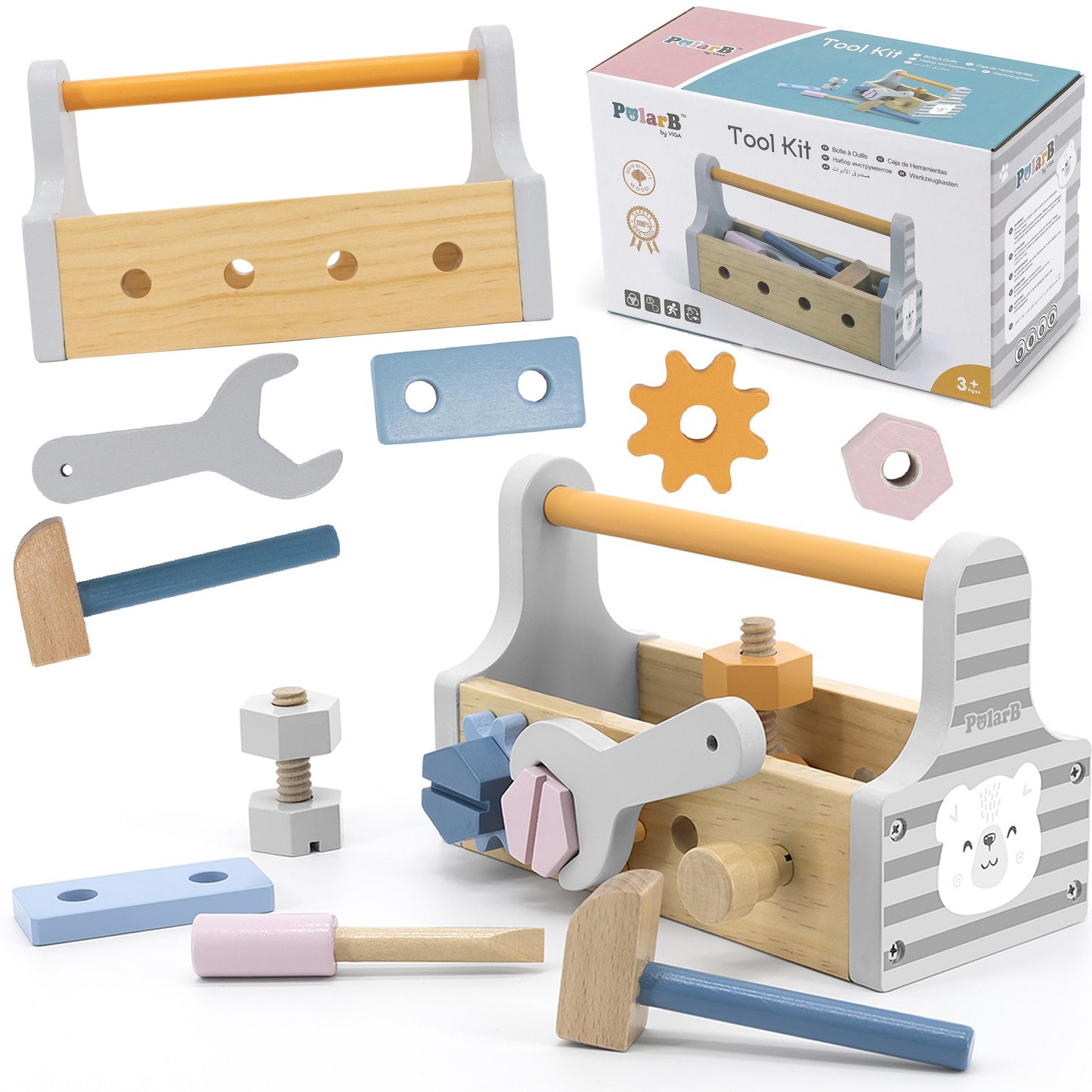 Viga PolarB medinė įrankių dėžutė – pagrindinis vaizdas