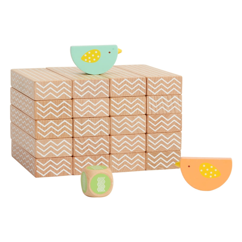 CLASSIC WORLD Mokomasis žaidimas Paukščių kaladėlių krovimas 23 vnt – vaizdas 4