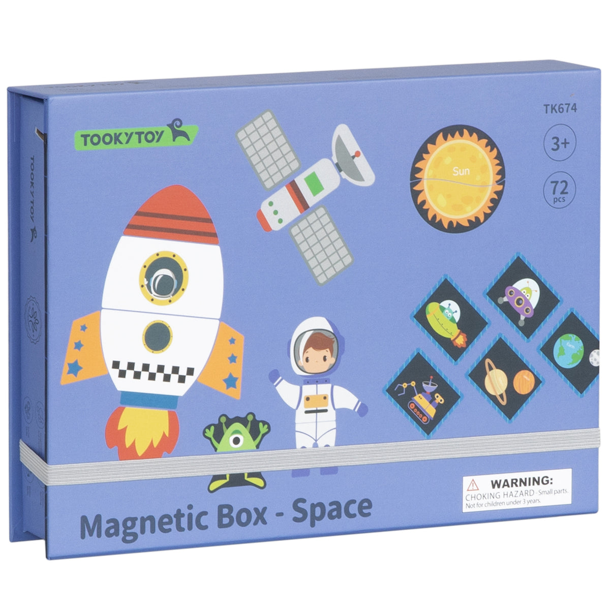 TOOKY TOY Magnetinė dėlionė Kosmosas, 72 detalės