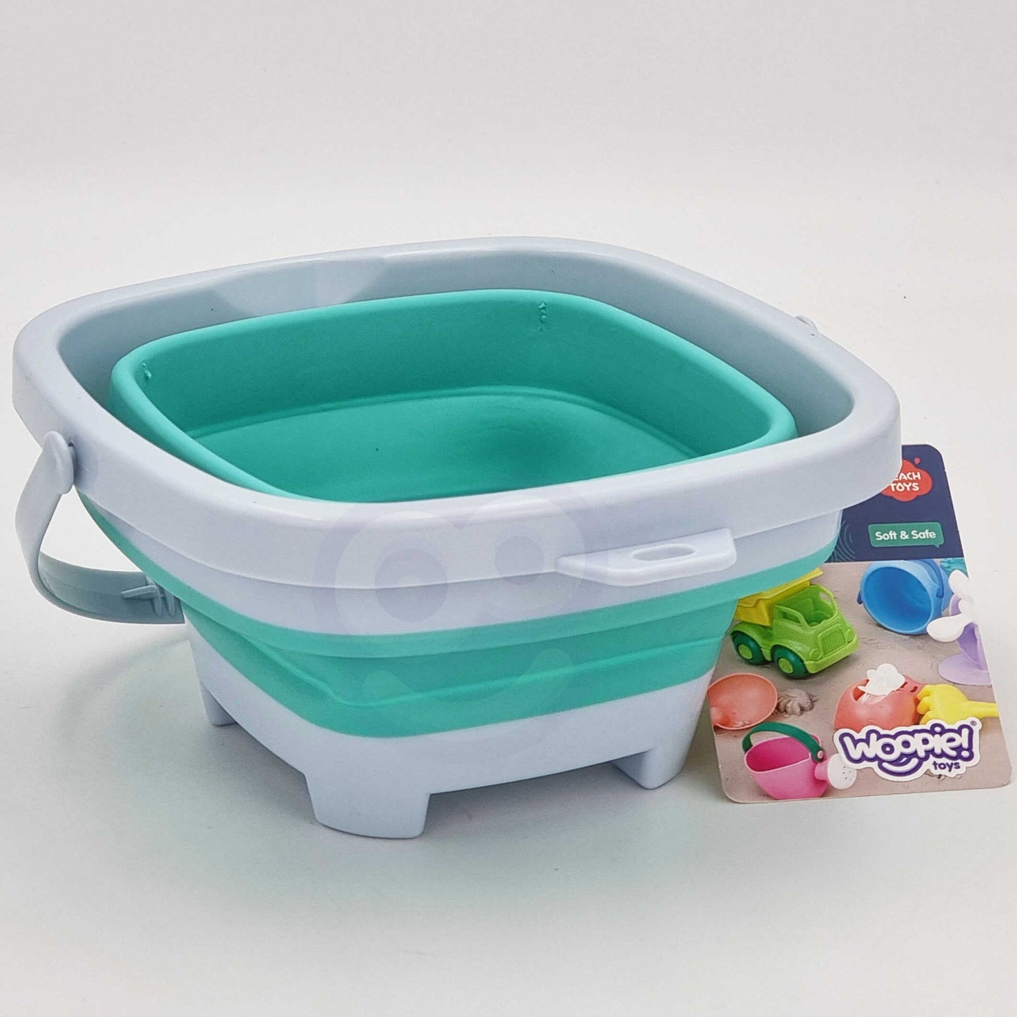 WOOPIE Kvadratinis sulankstomas mėlynas kibirėlis – vaizdas 2