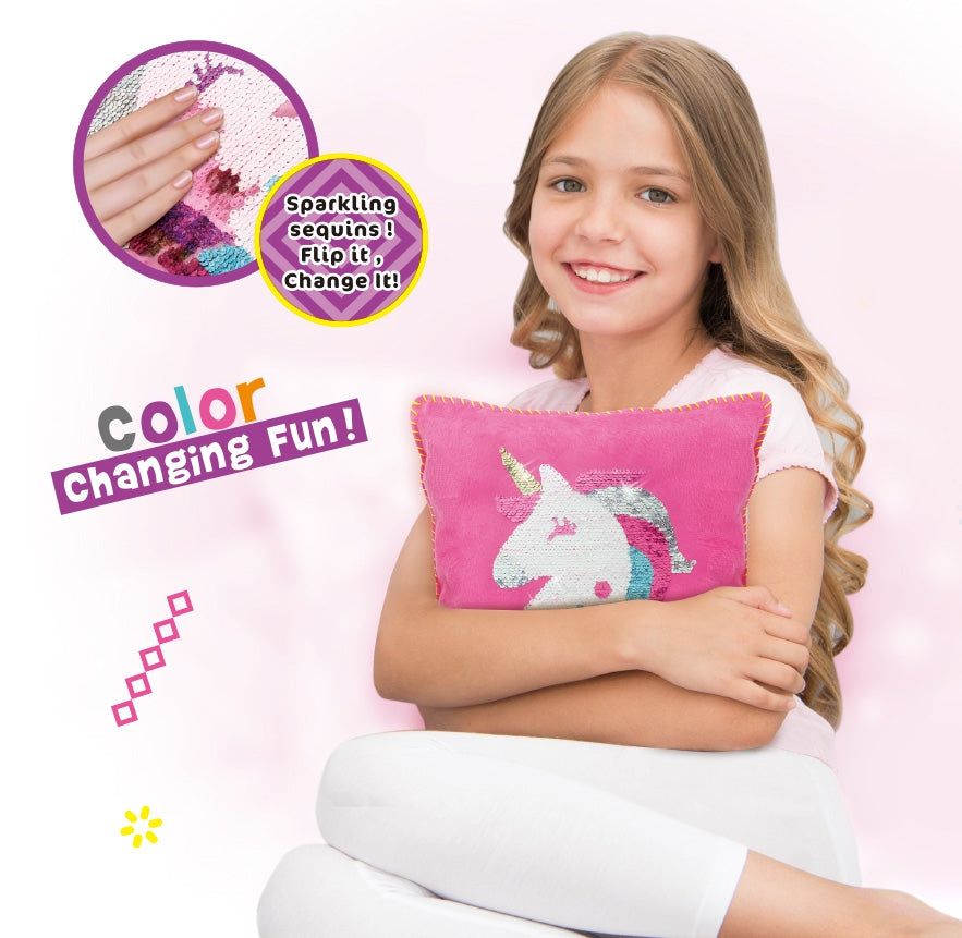 WOOPIE ART&FUN kūrybinis rinkinys: Vienaragio dekoravimo pagalvėlė – vaizdas 2