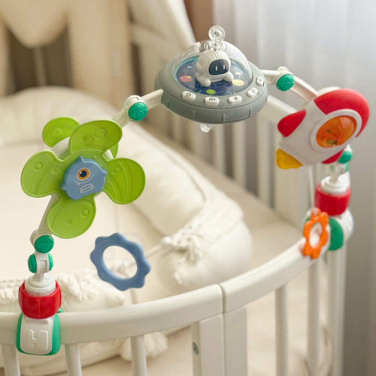 WOOPIE BABY interaktyvi lopšio arka su lopšinėmis ir šviesomis