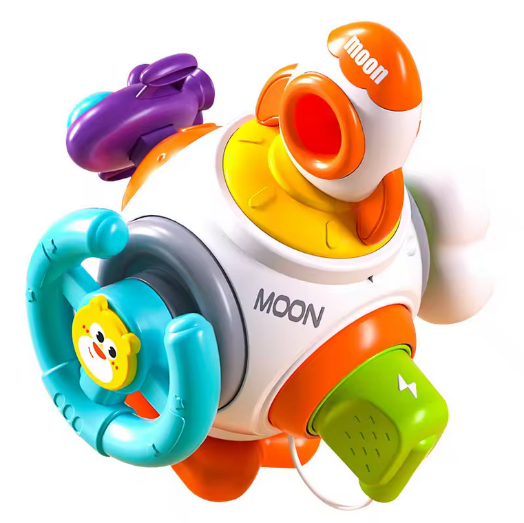 WOOPIE BABY Kosminė raketa kamuolys 6in1 Montessori 18m+