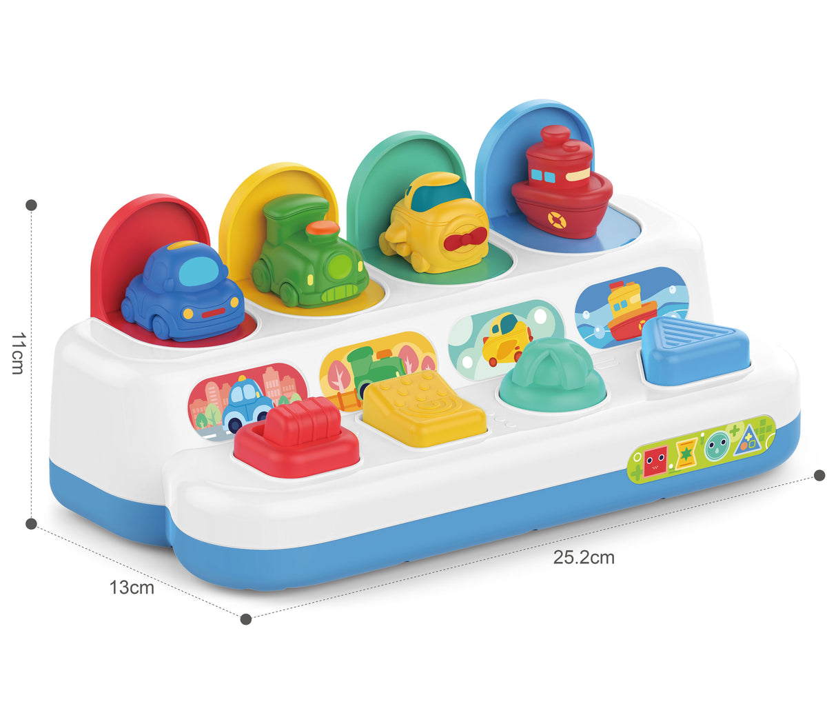 WOOPIE BABY Lavinamasis Žaislas Iššokantys Automobiliukai