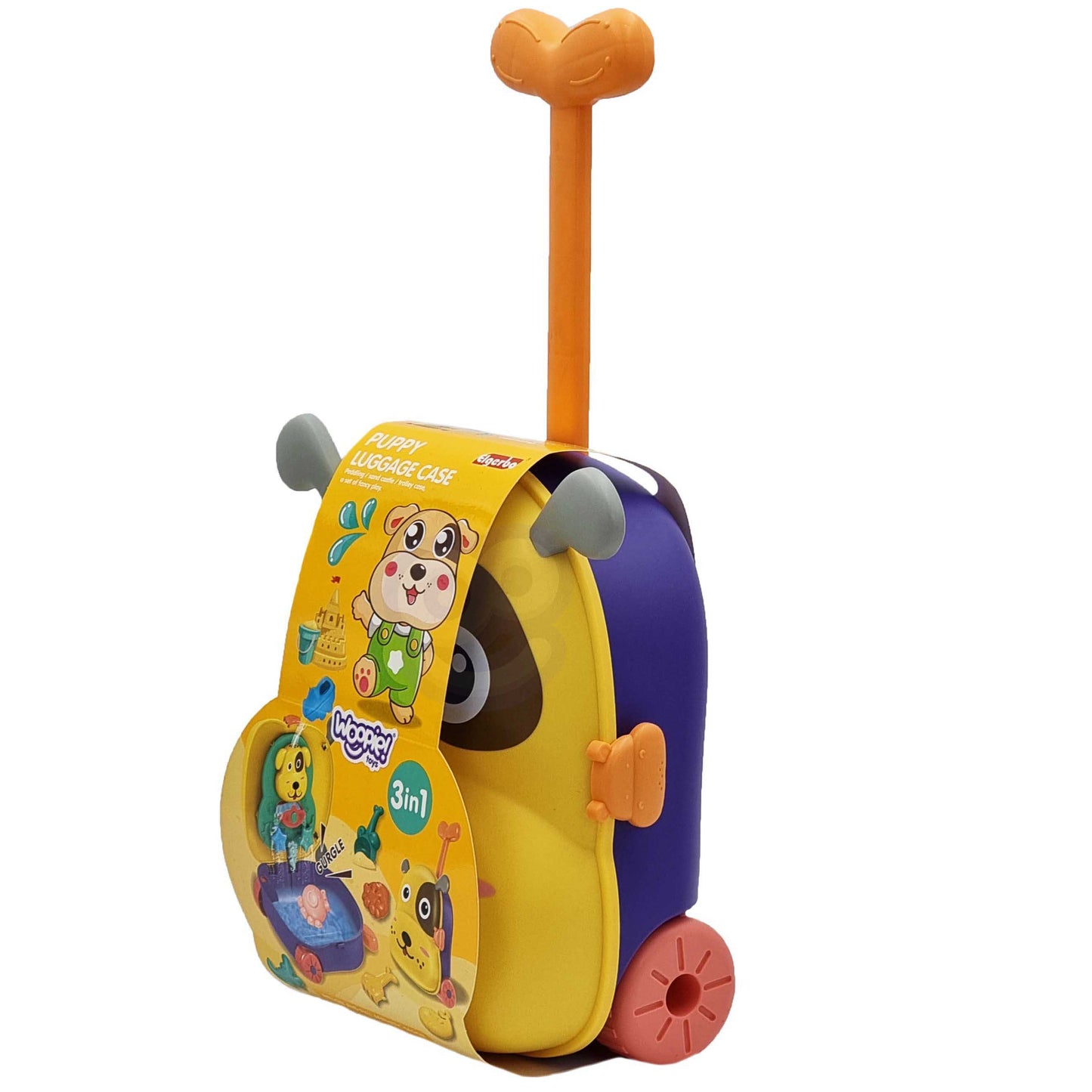 WOOPIE Smėlio ir Vandens žaislų rinkinys 3in1 Lagaminas „Šuniukas“ – 3 vnt.