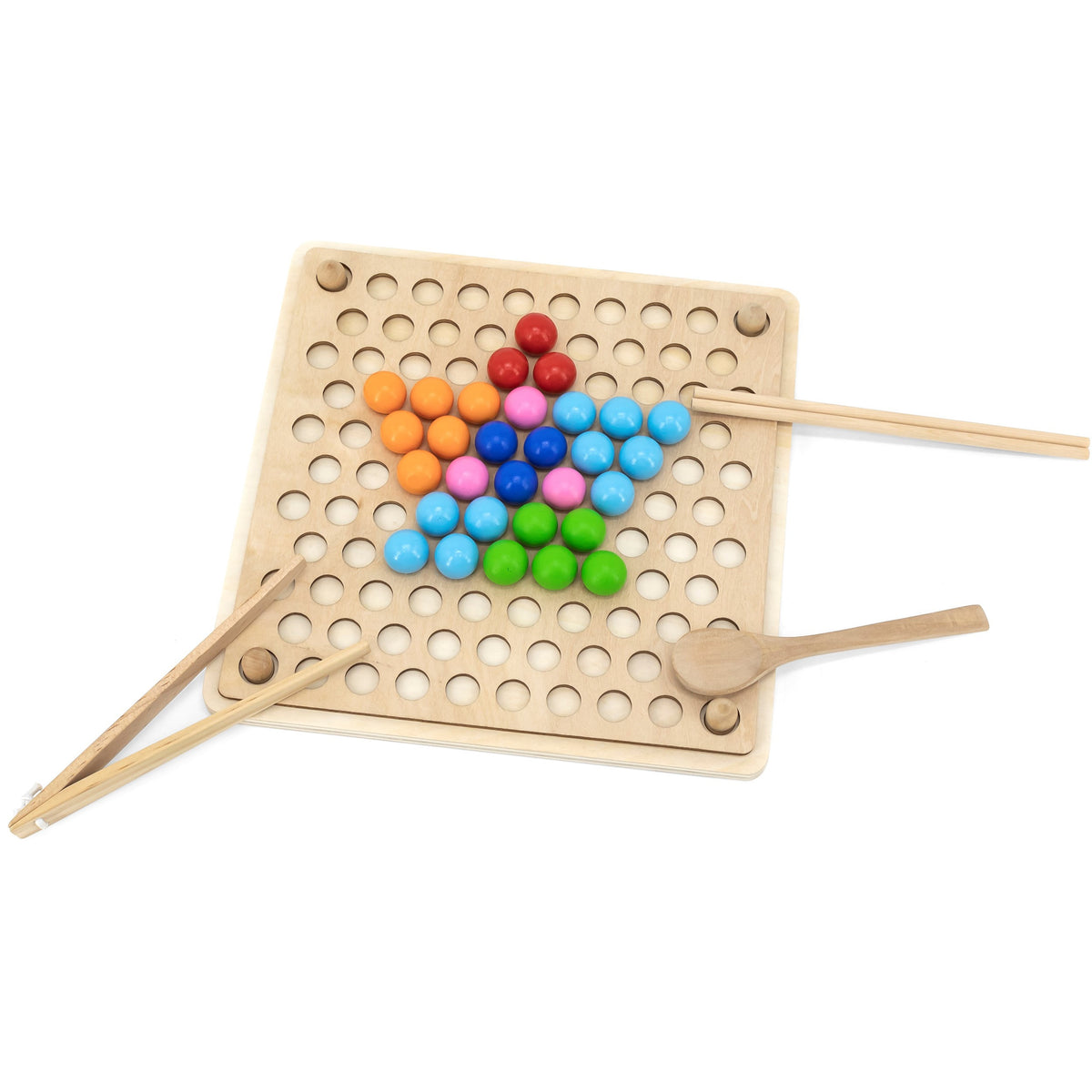 VIGA Medinis Rutuliukų Gaudymo Montessori Žaidimas
