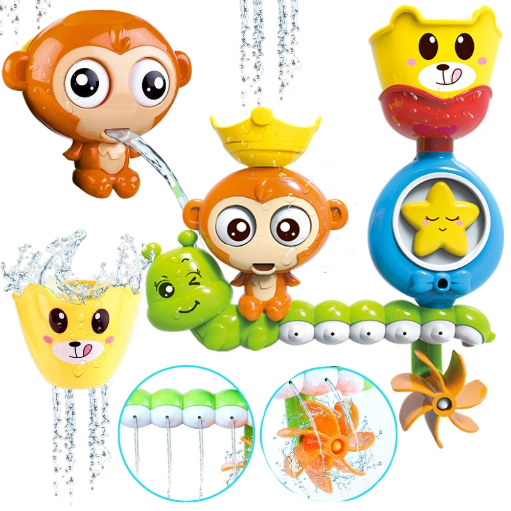 WOOPIE BABY Vandens žaislas voniai – Beždžionėlė su puodeliu – pagrindinis vaizdas