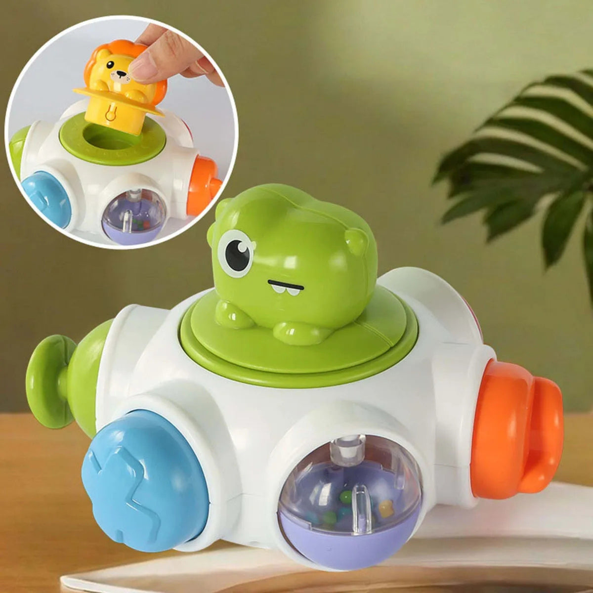 WOOPIE BABY Kosmoso Raketa Sensorinis Lavinamasis Kubas 6 in 1 – nuo 18 mėnesių