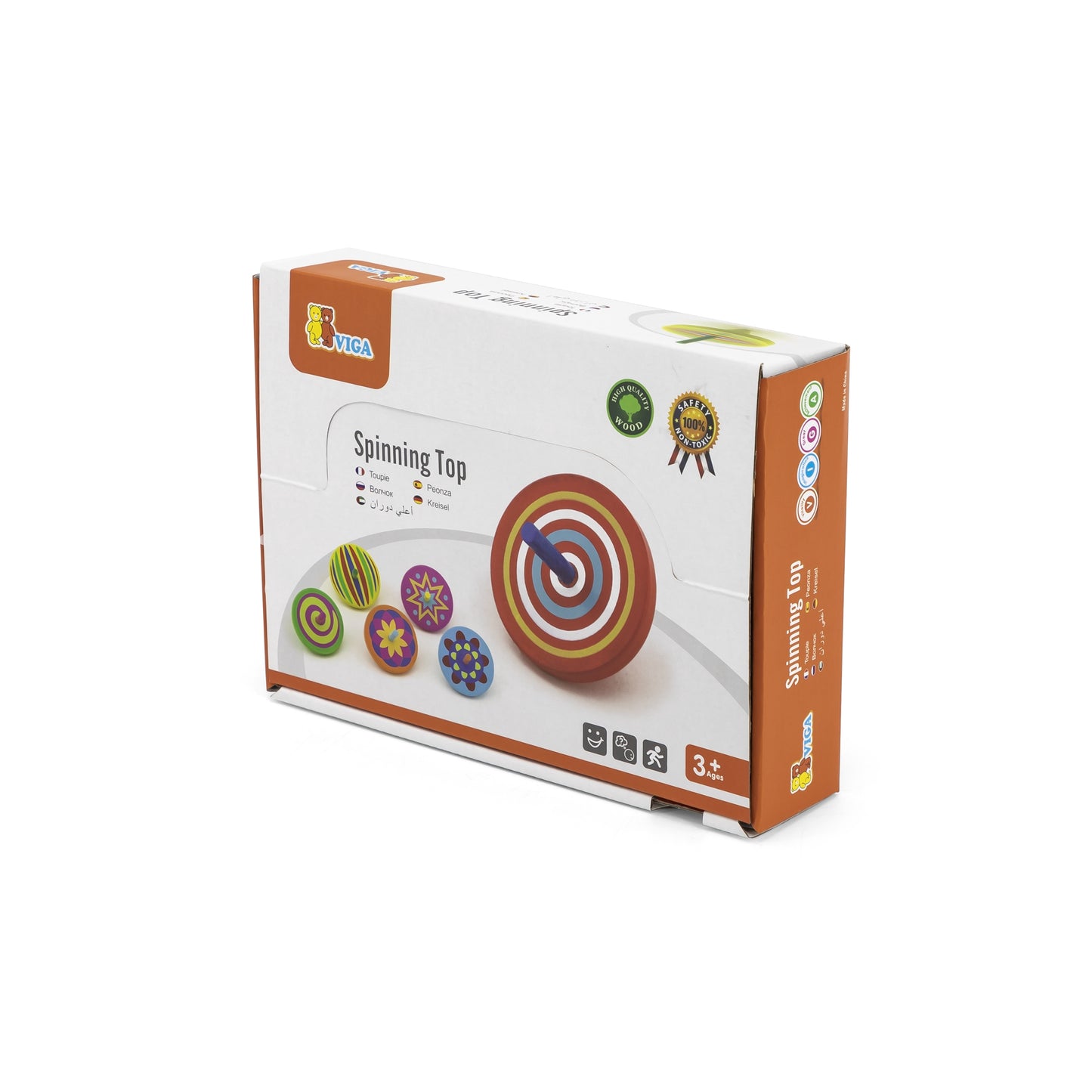 VIGA Spalvotas medinis vilkelis, 1 vnt.