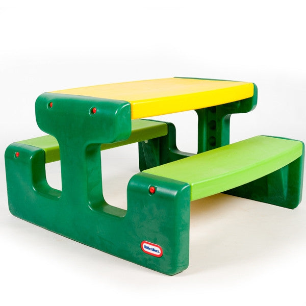 Little Tikes Didelė Vaikiška Pikniko Staliukas Žalias 6 Vaikams