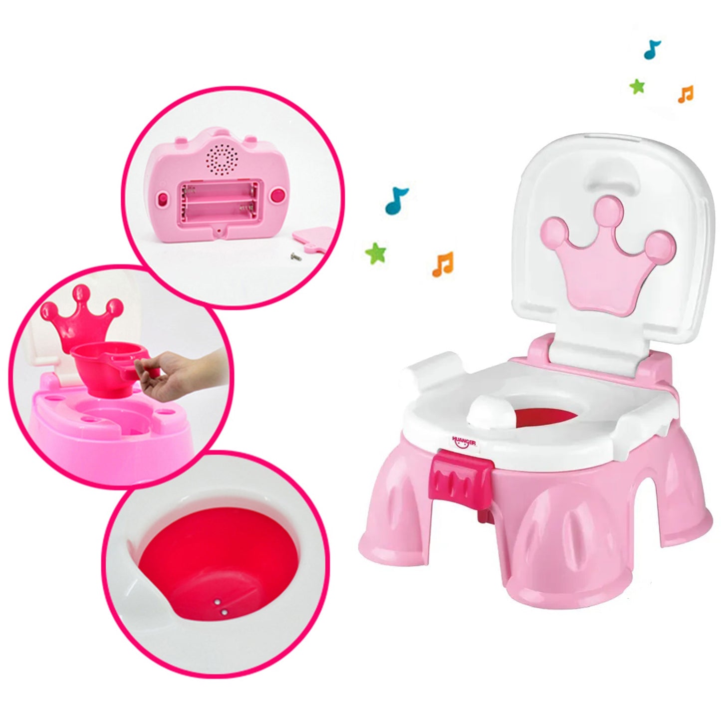 WOOPIE BABY Pirmasis puodukas su muzika, 3in1 (kėdutė, pakopa) – vaizdas 2