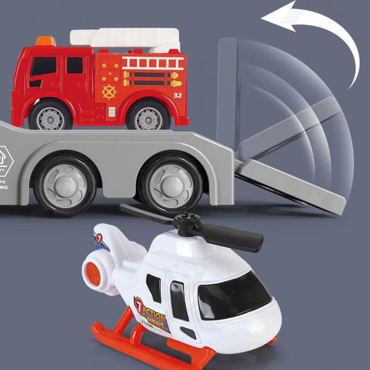 WOOPIE Ugniagesių sunkvežimis su šviesos ir garso efektais