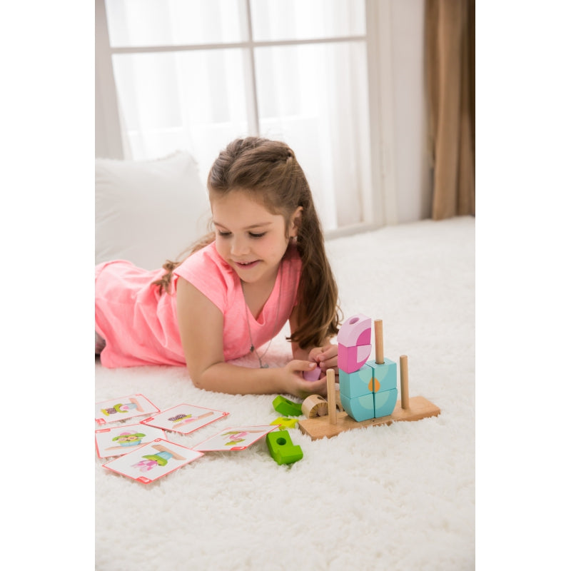 Kūrybingi 3D mediniai erdviniai blokai, pelėda – vaizdas 4