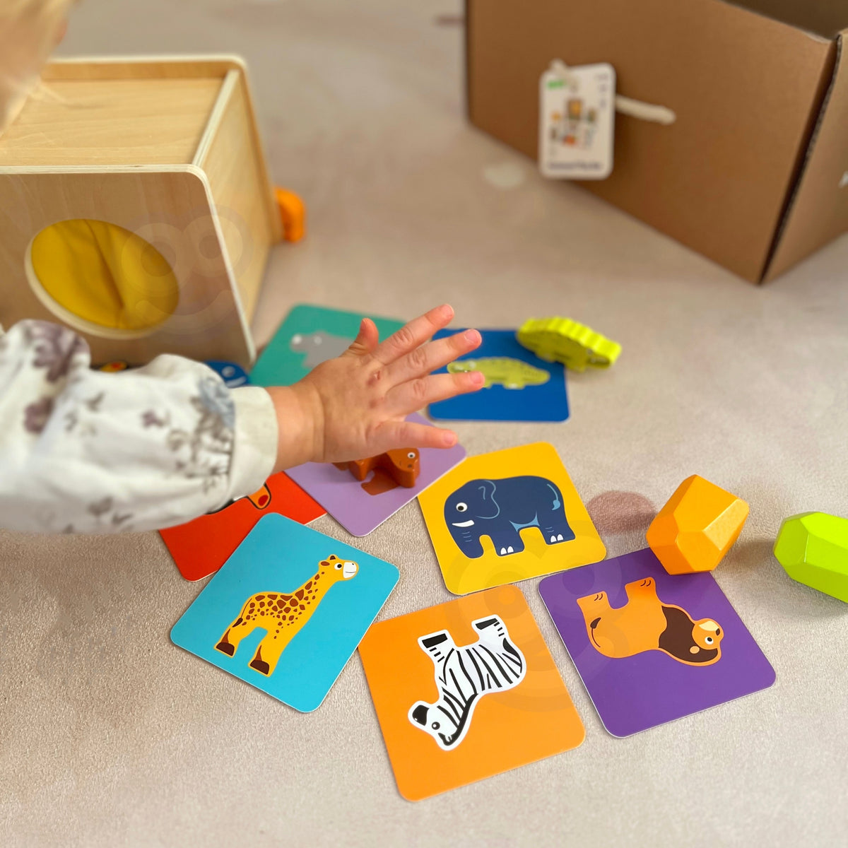 WOOPIE GREEN Montessori Lavinamoji Dėžutė 7in1 Vaikams 31-36 Mėn. FSC