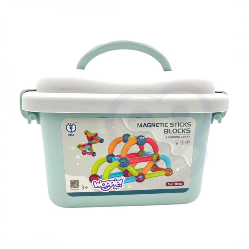 WOOPIE Magnetiniai Statybiniai blokai, 52 vnt.