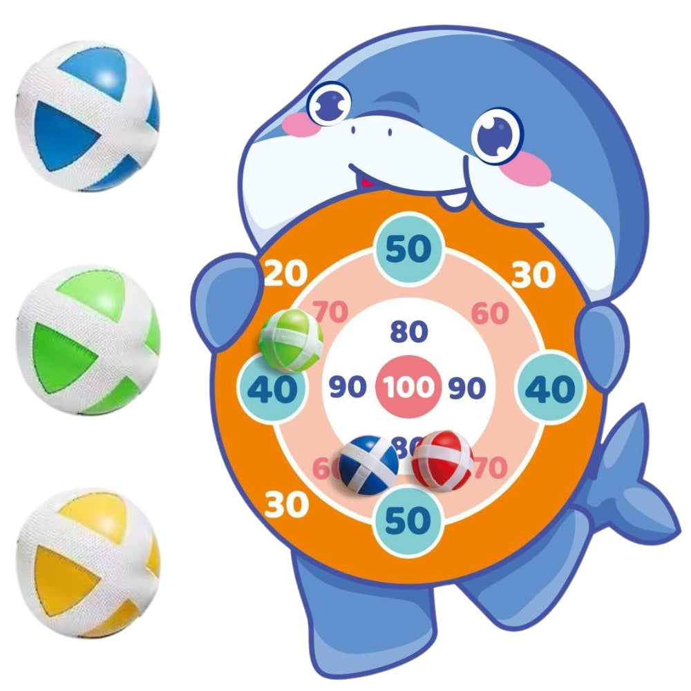 WOOPIE įgūdžių žaidimas „Strėlytės su lipdukais“, taikinys ryklys – pagrindinis vaizdas