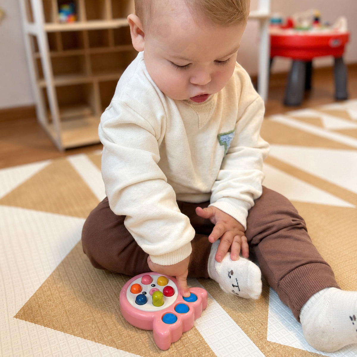 WOOPIE Arkadinė Žaidimas Lazda Kurmis Aštuonkojis Rožinis 2in1