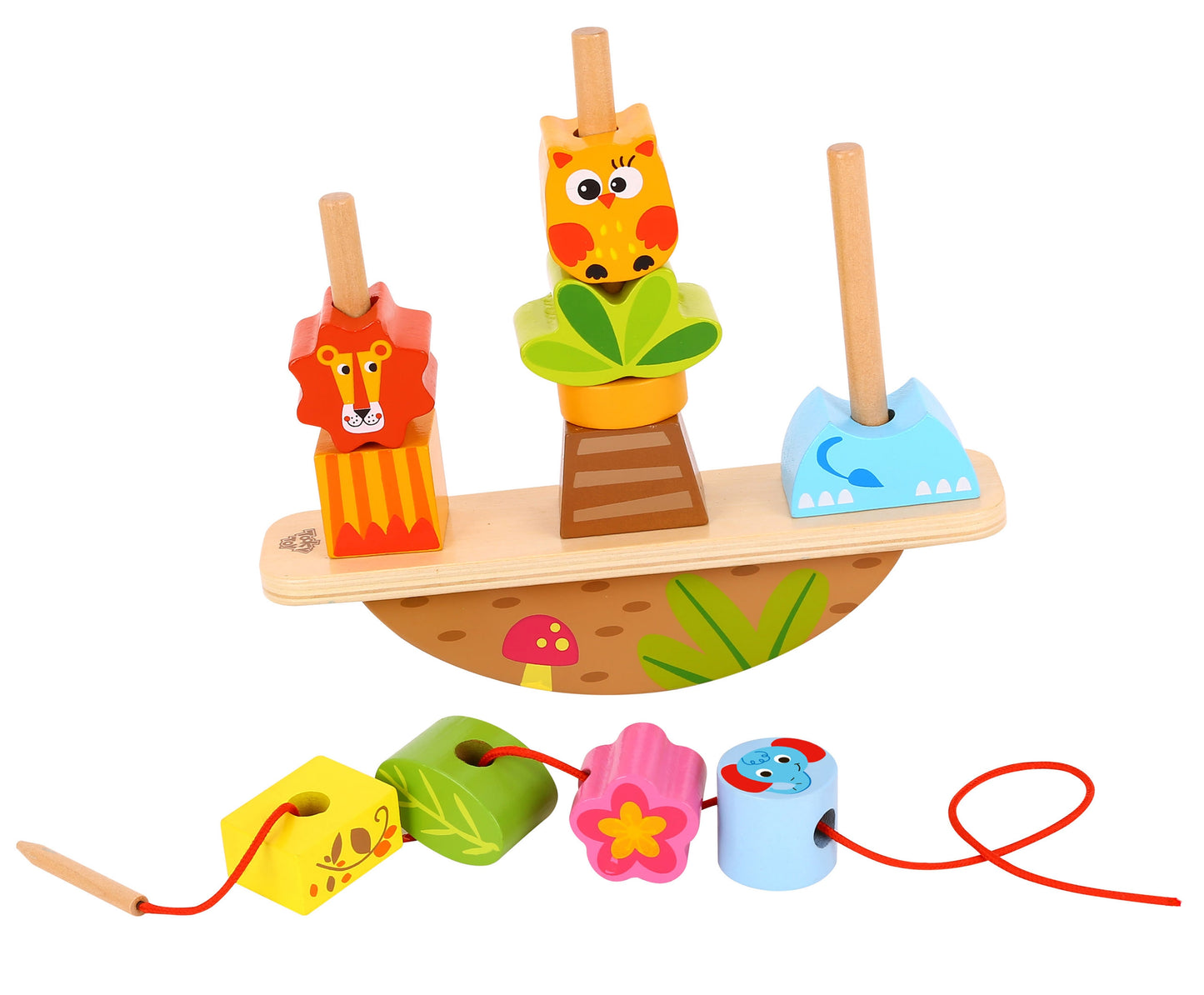 TOOKY TOY Balansuojanti dėlionė Gyvūnai – vaizdas 7