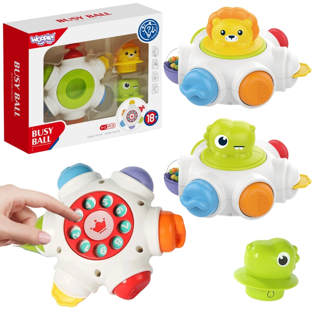 WOOPIE BABY Kosminė aktyvumo raketa – edukacinis sensorinis kubas 18 mėn+ – pagrindinis vaizdas