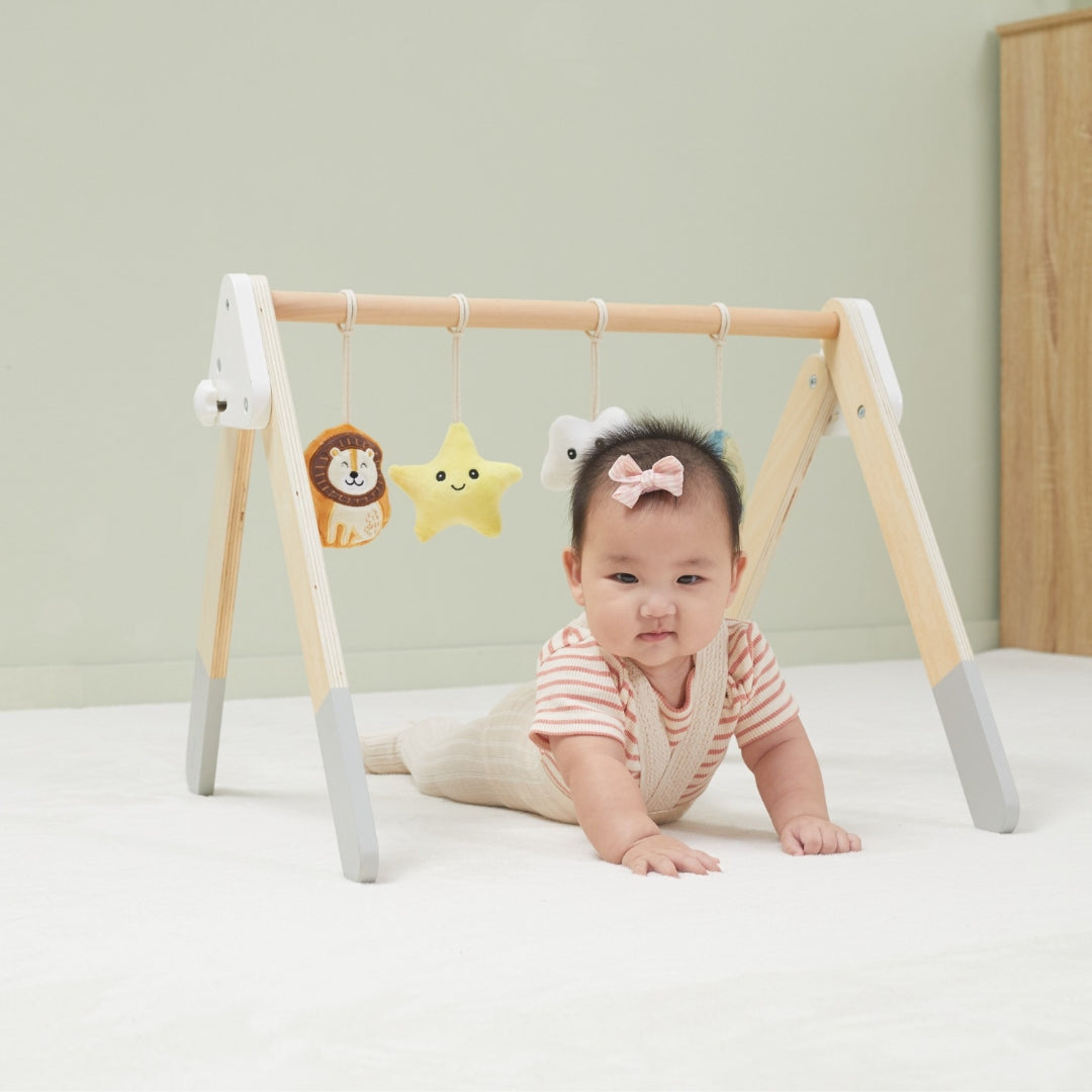 VIGA PolarB Lavinamasis medinis stovas kūdikiams (Baby Gym) – vaizdas 7