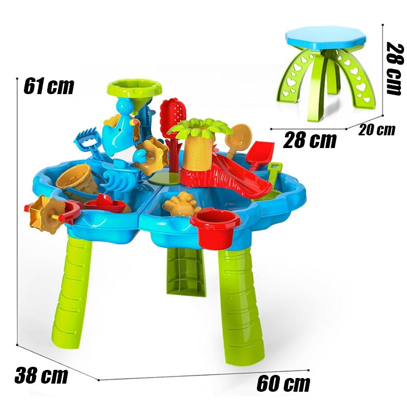 WOOPIE 2in1 Vandens ir smėlio staliukas su kėdute ir delfinu – vaizdas 7
