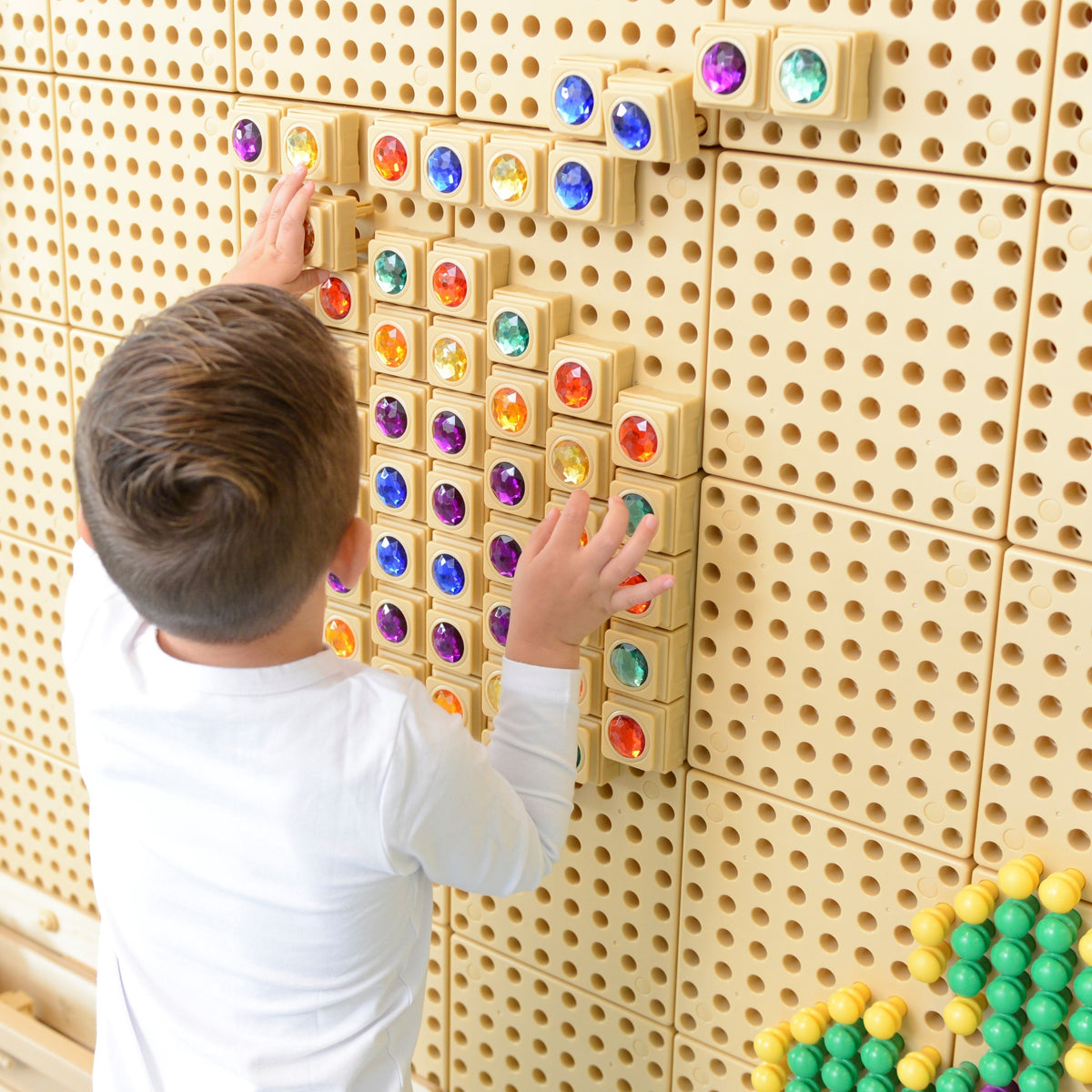 MASTERKIDZ Akriliniai spalvoti deimantukai STEM lentai, 72 vnt.