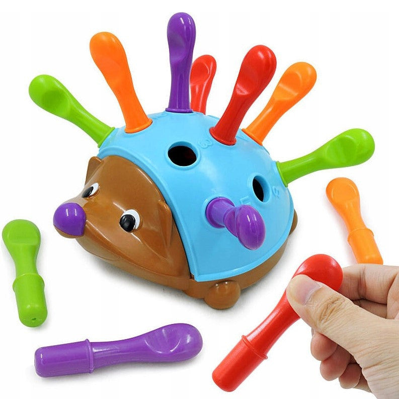 WOOPIE Ežiukas Rūšiuoklis Montessori 4in1 – Skaičiai ir Spalvos