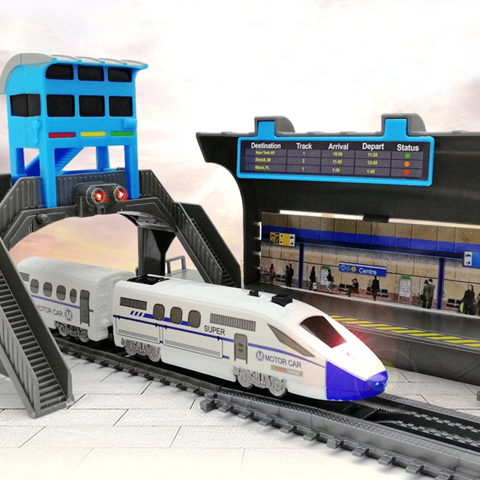 WOOPIE Elektrinis Traukinys Pendolino su Tuneliu ir Tiltu 914 cm