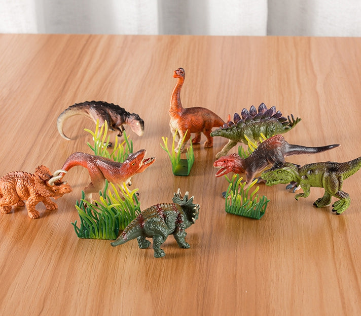 WOOPIE Dinozaurų figūrėlių rinkinys, 18 vnt (versija 2), pavaizduoti trys dideli dinozaurai – vaizdas 2