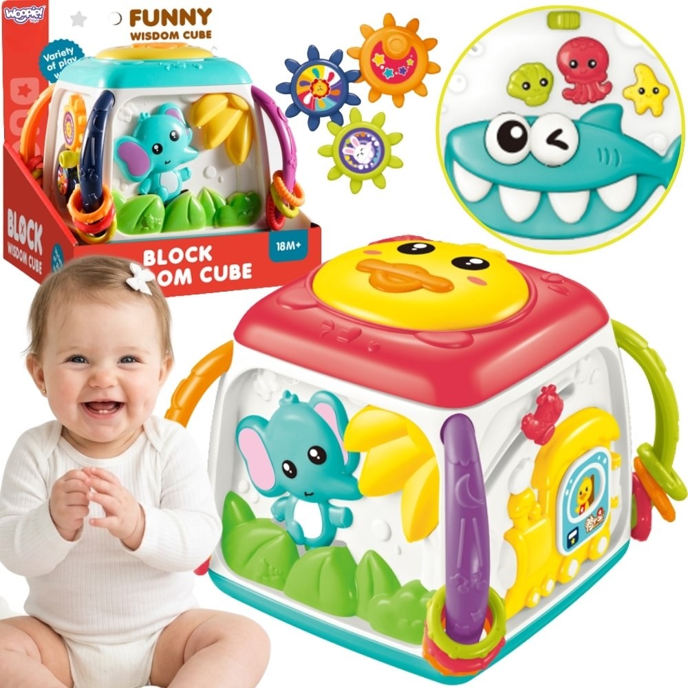 WOOPIE BABY Interaktyvus Daugiafunkcinis Lavinamasis Kubas 18m+