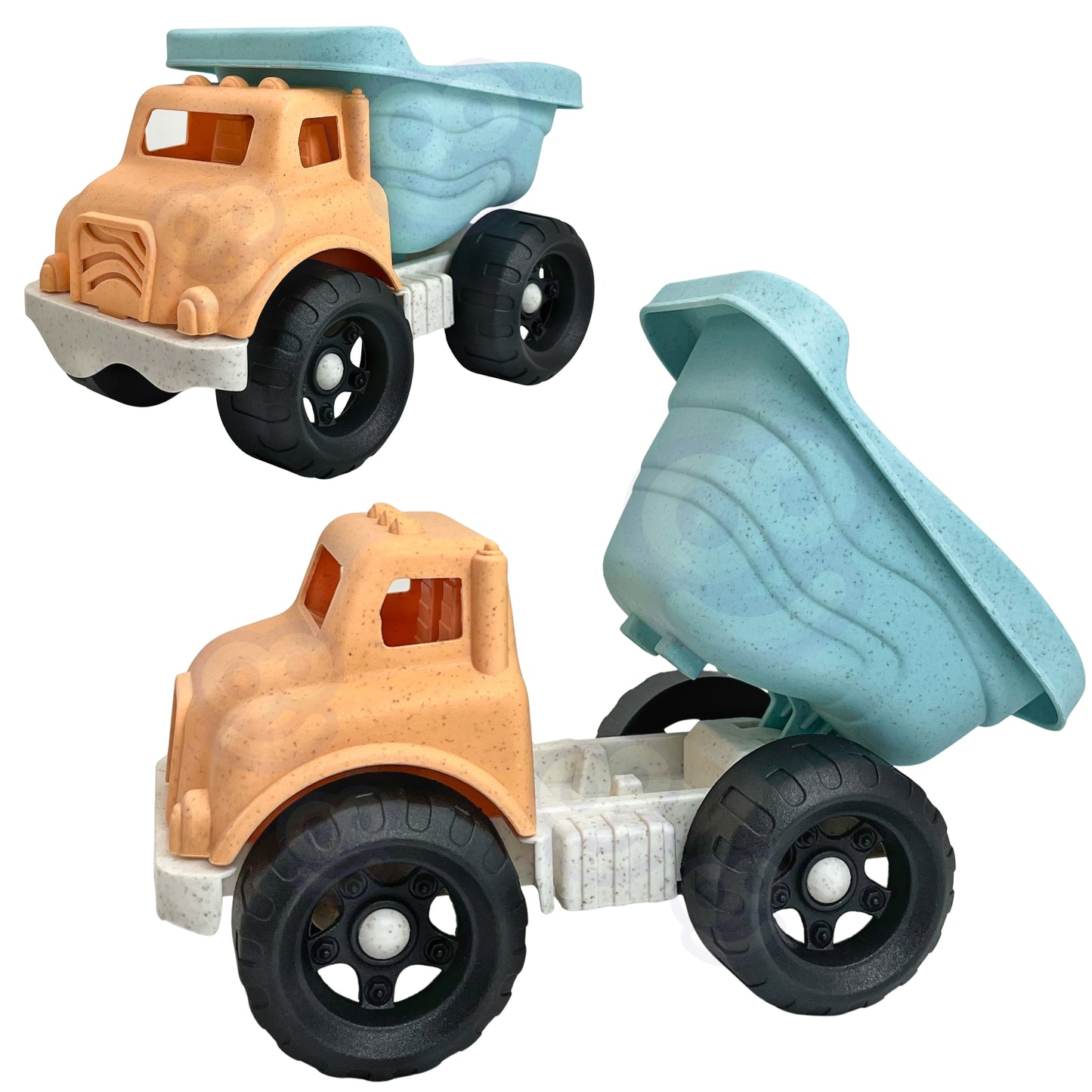 WOOPIE GREEN Smėlio žaislų rinkinys, 8 dalys: kibirėlis, savivartis – vaizdas 2