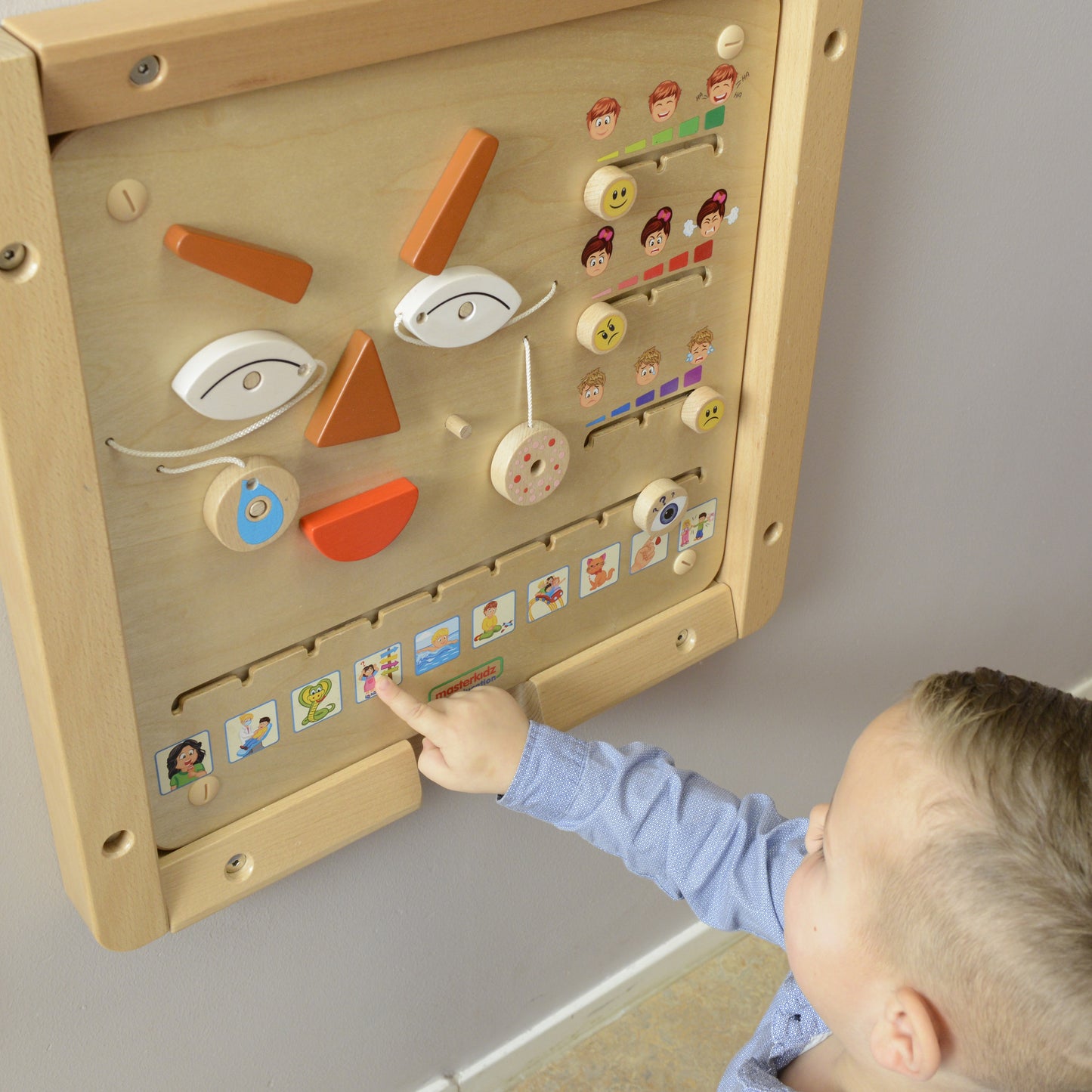 MASTERKIDZ Montessori Emocinė Lavinamoji Lenta Kaip Tu Jautiesi