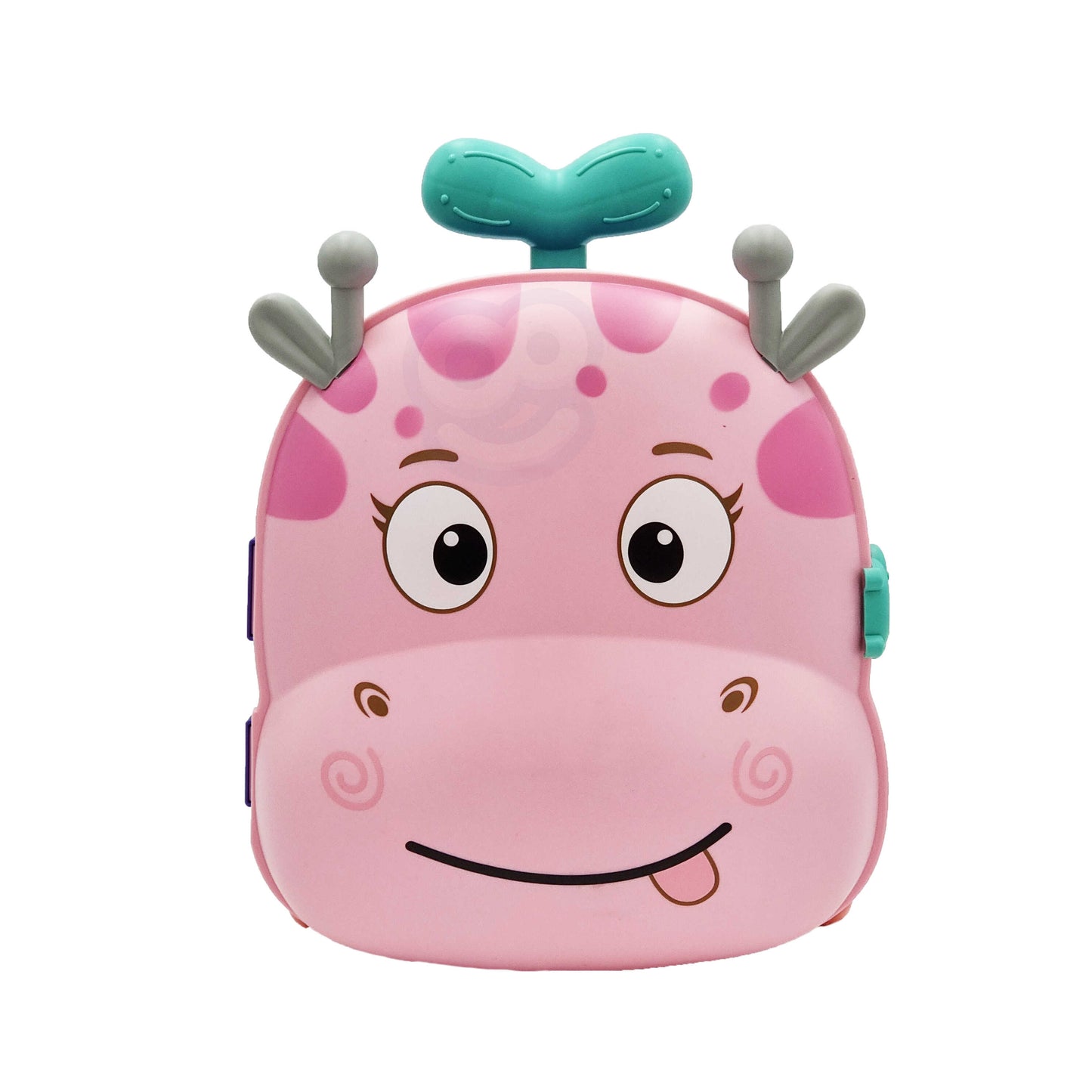 WOOPIE 3in1 smėlio ir vandens žaislų rinkinys lagamine „Elniuukas“ – priedai – vaizdas 4